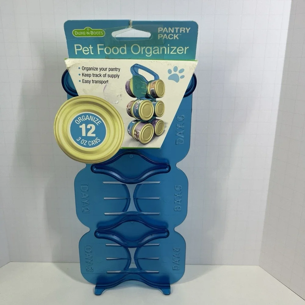 Duke N Boots‎ Pantry Pack Pet Food Organizer Holds 12 3oz Cans Blue
